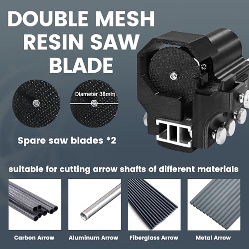 Arrow Saw, Carbon Arrow Cutter with 2x Resin Saw Blades, Adjustable 4.3”-32”Archery photo 7