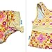 i play. by green sprouts Girls' Two-Piece Swimsuit w/Built in Reusable Swim Diaper, Yellow Fiesta Floral, 12mo