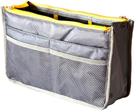 Brilliance Co Multi-pockets Nylon Insert Organisier Bag, Travel Storage Bag - Black