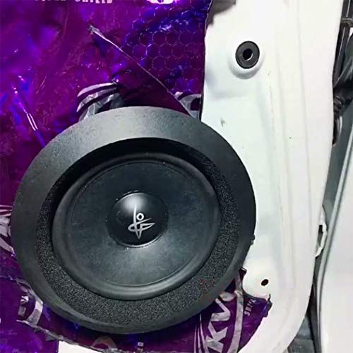 4pc 6.5 Car Door Foam Speaker Enhancer System Sponge Kit Fast Foam Rings Bass Blocker Soundproof Sponge Car Horns Sponge Car Stereo Foam Car Audio Speaker Foam for 6"- 7" Speaker