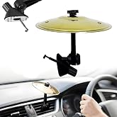 Mini Car Cymbal Air Vent, Mini Car Drum Crash Cymbal Car Symbol Drum Air Vent Funny Musical Instruments Gadget for Drummer Music Lovers Gift-Gold