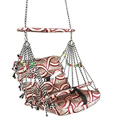 Aashi Enterprise Folding and Washable Cotton Swing for Kids with Safety Belt (1-4 Years)