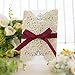 Laser cut wedding baby shower party invitations - 25pcs Gold Glitter Hollow Rose Invitation Cards With printable inner sheet,Ribbon and Envelopes for Wedding Baby Shower Bridal Shower Engagement party