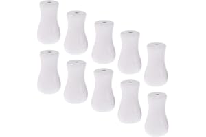 20pcs Real Wood Cord Tassels White Tassels for Window Blinds Brown Cord Knobs Wooden Hanging Ball Pulls for Curtain Craft