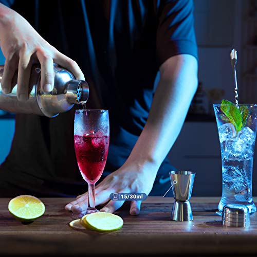 18 Teiliges Geschenkset Cocktail Set Shaker 750ML | Cocktail Shaker Set Edelstahl | Cocktailshaker Geschenk Cocktail Bar… – Bild 6