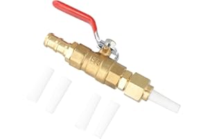 Brass Valve With 4 Nozzles For Sandblaster, Sandblasting Tool With 4 Ceramic Nozzles Tip Replacement 2.4/2.7/3.2/3.6mm, Valve