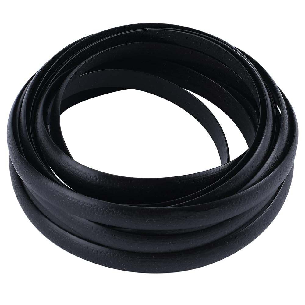 GORGECRAFT Black Plastic Rattan 25~29.5 Yard Synthetic Embossing Weaving Rattan Strip Wicker Repair Material Supplies Rattan Fix Material for Wicker Furniture Repair Replacement Chair Table Basket