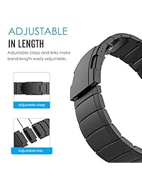 MoKo Garmin Fenix 5 Correa de reloj de 0.866 in de ajuste rápido, correa de repuesto de acero inoxidable para reloj inteligente Garmin Fenix 5 Forerunner 935 Approach S60 (no compatible con Fenix 5X 5S)