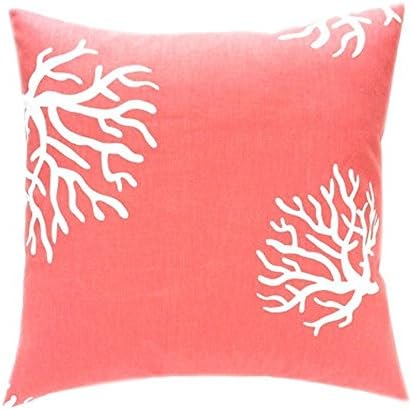 CoolDreamBeach Coral Zippered Polyester Pillow Cases Cover Cushion Personalized (16inch)