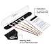 Mudder Blackhead Remover Kit, Pimple Comedone Extractor Tool Whitehead Popping Acne Removal Kit, Anti-microbial Double-side 5 Pieces with Cleaning Cloth (Rose Gold)