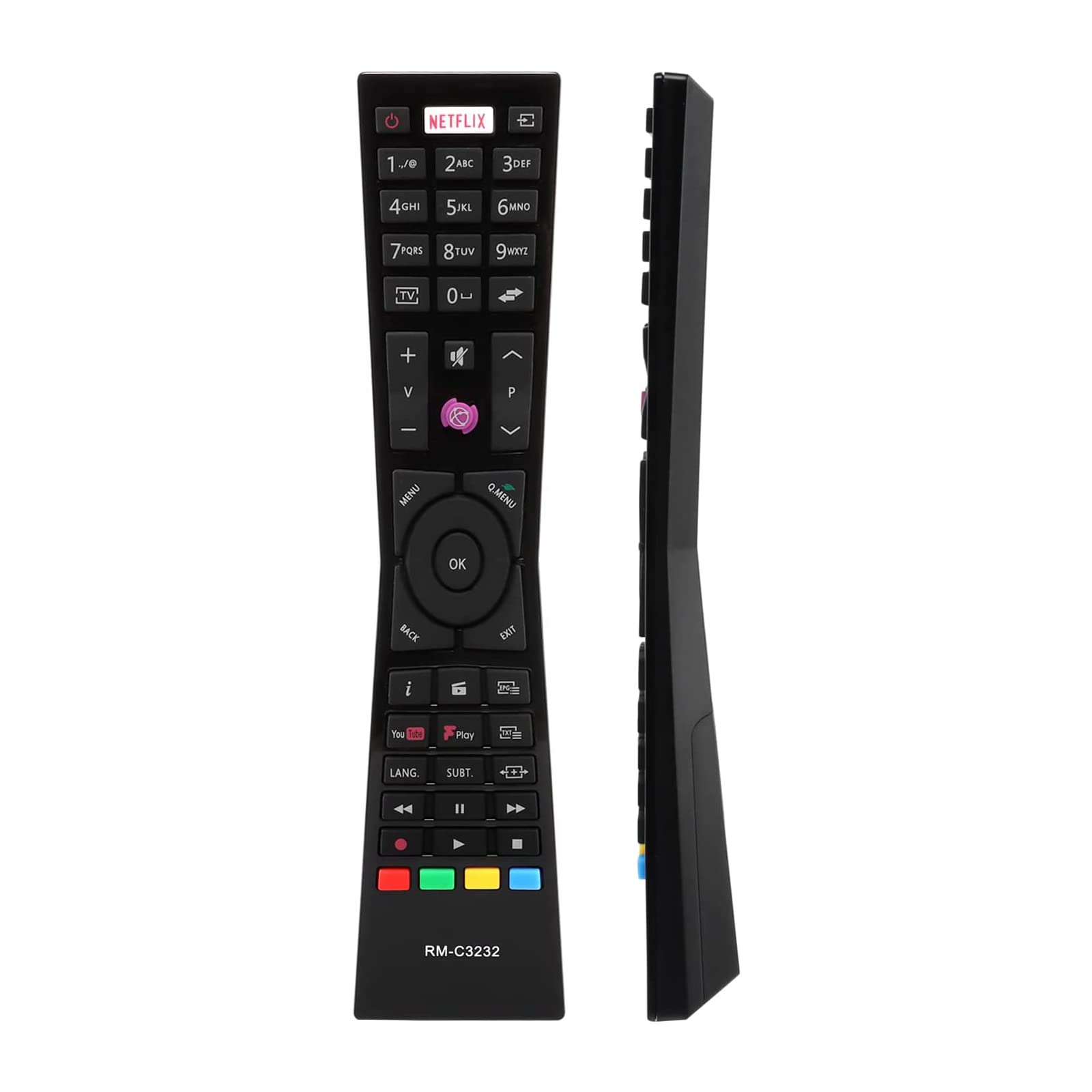 VINABTY RM-C3232 Replacement Remote Control fit for JVC Smart 4K HD TV LT24C360 LT24C655 LT55C860 LT24C661 LT24VH43A LT49C862