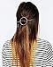FDesigner Vintage Circle Round Hair Clips Geometric Decorative Hoop Hair Accessories Jewelry for Women and Girls (Gold)