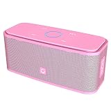DOSS SoundBox Bluetooth Speaker, Portable Wireless Bluetooth 4.0 Touch Speakers with 12W HD Sound and Bold Bass, Handsfree, 12H Playtime for Phone, Tablet, TV, Gift Ideas[Pink]
