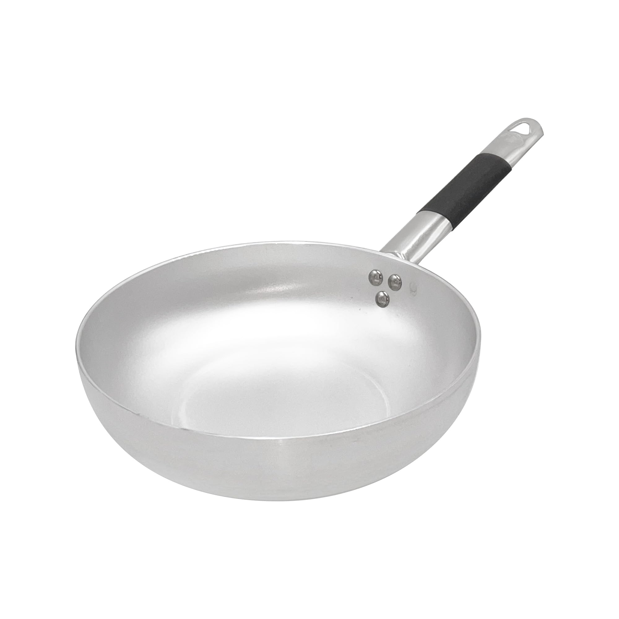 Pentole Agnelli ALMC111BPIC24 Aluminum Induction Line Countersunk Pan High, Induction bottom with 1 Cool Handle, 24 cm