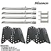Hisencn Gas Grill Pipe Burners Tube, Heat Plate Tent Shield, Crossover Carry Over Tube Replacement Kits for Stok SGP4330SB SGP4331 SGP4130N, Stok Quattro 4 Burner Grills