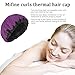Cordless Deep Conditioning Heat Cap – Microwavable Heat Cap for Deep Conditioning Hair Therapy, 100% Natural Cotton, Flaxseed Seed Interior for Maximum Heat Retention (Purple)thumb 3