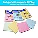Sticky Notes, Umikk 18 Pads Self-Stick Notes, 100 Sheets/Pad, 3x3 Inch,Including 4 Candy Colors, Easy to Post for Home, Office, Notebook