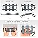 Railroad Train Tracks 18 straight + 6 curved tracks Non-Powered Rail Compatible all Major Brands Train Track City Railroad Construction Toy