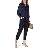 Derek Lam Collective Rent The Runway Pre-Loved Navy Draped Blouse