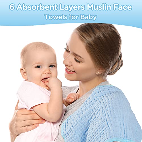 Tegeme 10 Pack Baby Muslin Burp Cloths Large 20" by 10" Cotton