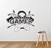 Video Games Wall Sticker Play Room Gaming Wall Decal Art Vinyl Wall Decor Sticker for Boys Room Kids Room Hardcore Gamer Wall Decal Ny-47 (Black, 57X75CM)