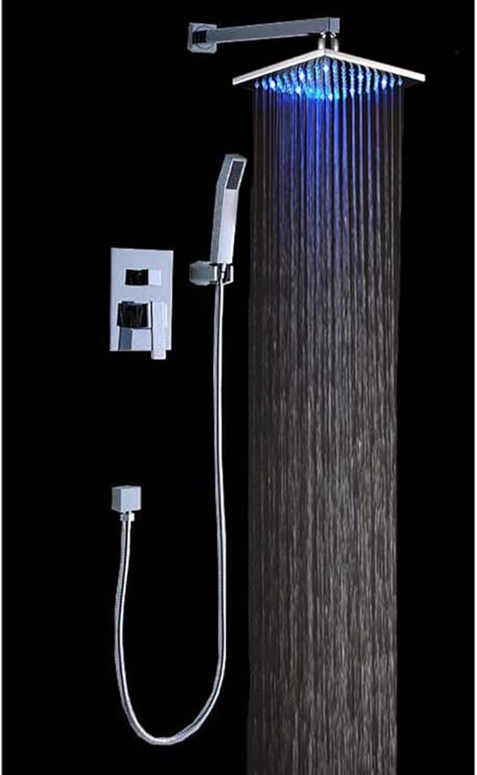 Cascada Luxury Bathroom Shower Set Rainfall Led Shower Head