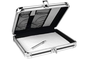 Vaultz Locking Storage Clipboard for Letter Size Sheets, Key Lock, Black (VZ00151)