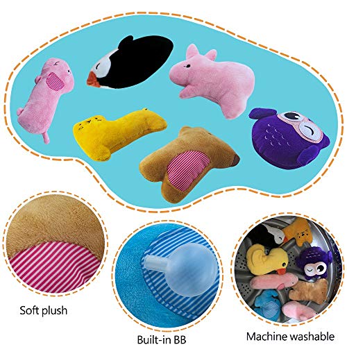 AWOOF 10 Pack Hundespielzeug Welpenspielzeug Hund Quietschspielzeug, Welpen Zahnen Spielzeug, Haustier Hund Plüsch… – Bild 4