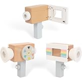 WoodenEdu Wooden Mini Pretend Video Camera Toy for Kids 3+ Years Old | Birthday Gifts Photographed Props for Boys Girls Children Kids