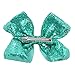 CÉLLOT Oversize Bows for Girls,Glitter Sparkle Flip Sequins 8 inch Big Hair Bows Alligator Clips for Baby Girls Toddlers Kids and Teens,Pack of 12