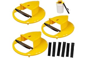 3Pcs Auto Rolling Reset Mouse Traps Indoor, Safe Humane Rolling Bucket Lid Rat Trap for Home, Effective for Increased Capture