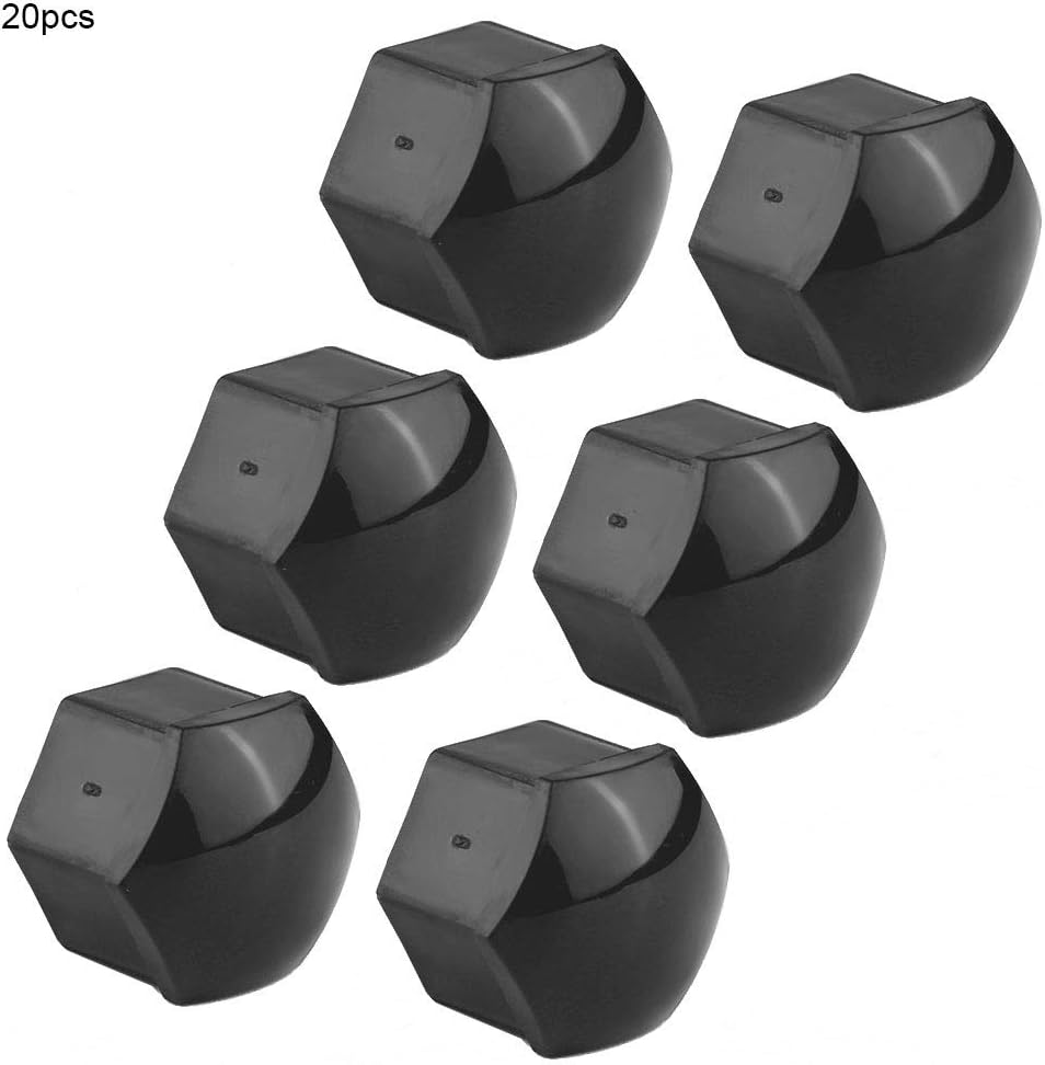 Car Wheel Nut Caps Auto Hub Screw Cover Bolt Rims Exterior Protector 20pcs Fits for All 19mm Screw (Gray) - Image 4