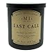 Manly Indulgence Last Call Scented Glass Candle Matt Black Glass Jar Single Wick 16.5 Ounces