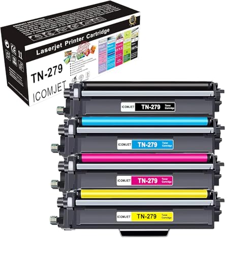 ICOMJET Compatible Toner Cartridge Replacement for TN-279 TN279 Use for Brother MFC-L3720CDW HL-L3220CW HL-L3280CDW DCP-L3520CDW DCP-L3560CDW MFC-L3760CDW MFC-L8390CDW