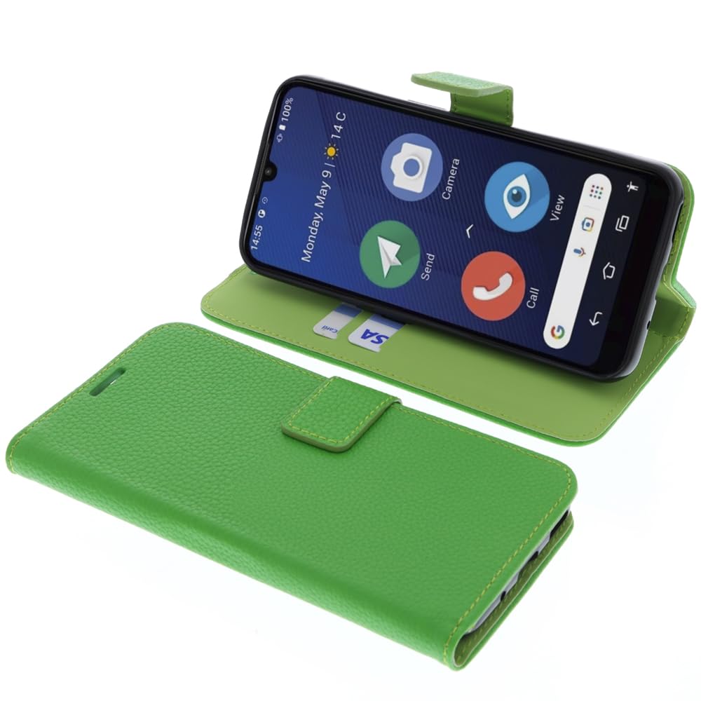 foto-kontor Cover compatible with Doro 8200/8210 book-style green case