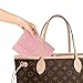 Becko US Jewelry Organizer Roll Travel Jewel Bag case for Multiple Necklaces, Rings, Bracelets, Supple Leather & Suede, Large Capacity Without Crease, Lightweight, Portable & Practical (Pink)
