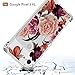 Osophter Compatible with Google Pixel 3 XL,Pixel 3 XL Flower Case Shock-Absorption Flexible TPU Rubber Soft Silicone Full-Body Protective Cover for Google Pixel 3XL (Clear Flower)