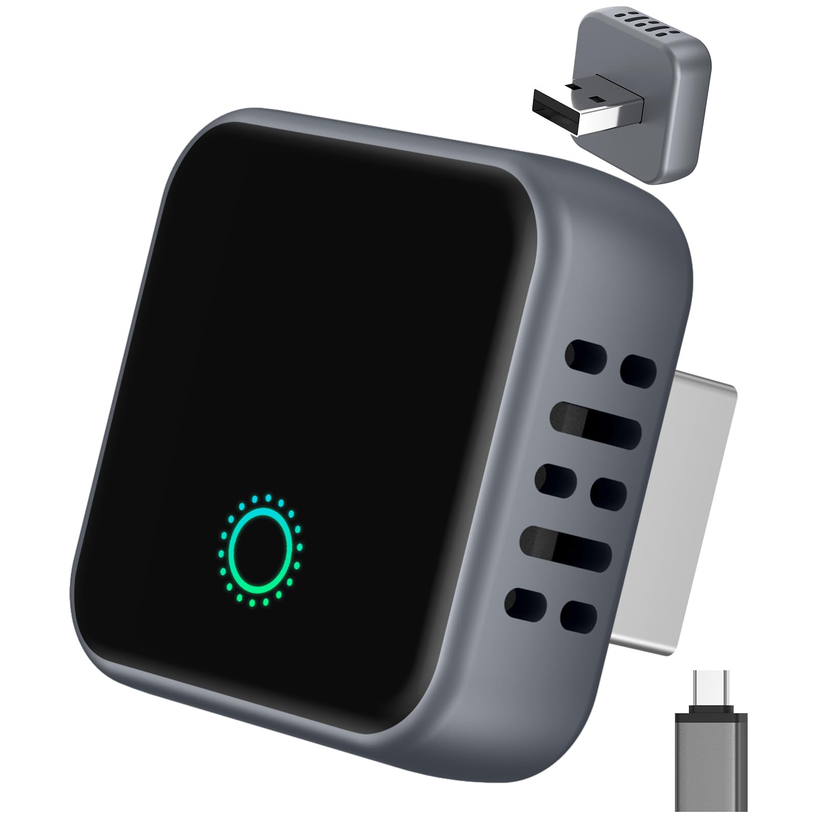 Photo 1 of ???? ???????? Wireless CarPlay Adapter for Apple iPhone iOS 10+,USB/USB C Mini Design for Convert Wired to Wireless Car Play Adapter,Plug and Play Stable No Latency from iPhone to Screen