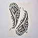 Kotbs 4 Sheets Mix Angel Wings Large Tattoo Sticker for Women Waterproof Temporary Tattoos Paper Body Art Fake Tattoo