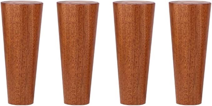 Moderne Möbelfüße,Ersatz-Sofafuss aus Massivholz,Konische Schrankbeine