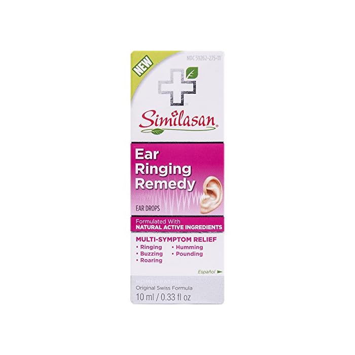 Similasan Ear Ringing Remedy Drops 0.33 Ounce, for Temporary Multi