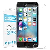 iPhone 6S Plus Screen Protector, Maxboost (3-Pack) Tempered Glass Screen Protectors for Apple iPhone 6s Plus / 6 Plus Phone [HD Clarity] [Case Friendly] [Easy Install] (3 Pack)