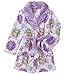 Disney Frozen Girls Elsa Snowflake Plush Robe Bathrobe Pajamas Purple