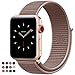 VATI Compatible for Apple Watch Band 38mm 42mm Soft Breathable Nylon Sport Loop Band Adjustable Wrist Strap Replacement Band Compatible for iWatch Series 3/2/1, Sport, Nike+, Edition