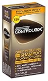Just For Men Control Gx 2-In-1 5 Ounce Shampoo+Conditioner Grey Reducing (147ml) (3 Pack)