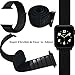 Esay Watch Sport Loop Band, Hook and Loop Fastener Adjustable Closure Wrist Strap Lightweight Breathable Nylon Replacement Band for Apple Watch Nike+, Series 3/2/1, Sport, Edition (42MM, Dark Black)