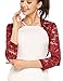 Bulges Women Floral Lace Shrug Long Sleeve Front Open Bolero Blouse Crop Top