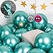 Chrome Metallic Balloons for Party 50 pcs 12 inch Thick Latex balloons for Birthday Wedding Engagement Anniversary Christmas Festival Picnic or any Friends & Family Party Decorations-Metallic Green