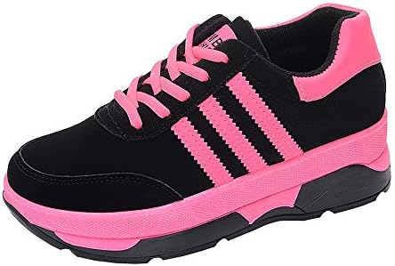 iMaySon(TM) Women's Comfortable Lace-up Casual Shoes Breathable Sports Running Sneaker(39 M EU/8 B(M) US, Pink)