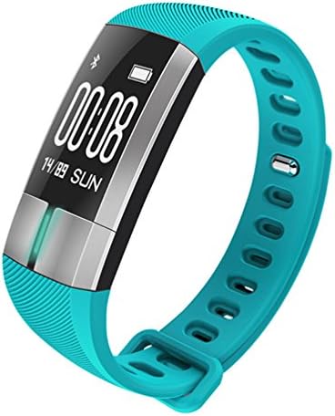 G20 Blood pressure /heart rate monitor ECG and PGG pater Joy Waterproof Smart Bracelet ,Fitness Tracker ,Bluetooth Pedometer with USB Charger for Android and iOS . (sky blue)